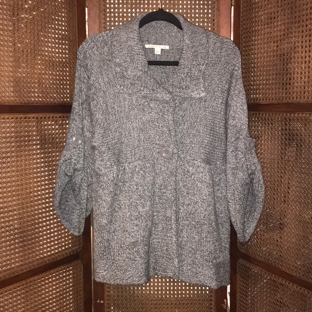 Carolyn Taylor Cardigan Sweater w/ Buttons